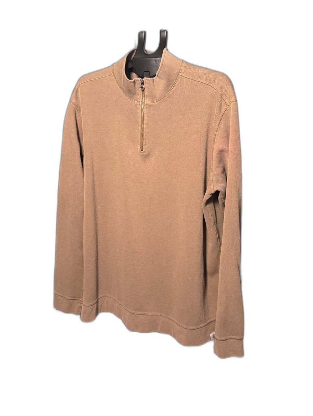 Carhartt Relaxed Fit 1/4 Zip Tan Pullover Sweater Mens 2XL